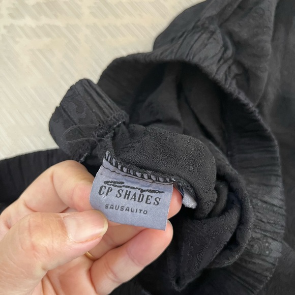 CP Shades Sausalito Women Rayon Paisley Print Pants Black Size Medium - Picture 4 of 8